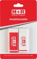 M+R Radiergummi 2 Stück auf Blisterkarte