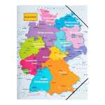 Gummizugmappe A3 Deutschland Karton 3 Einschlagklappen