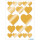 Herma Sticker DECOR Love Herzen gold 2 Bl