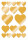 Herma Sticker DECOR Love Herzen gold 2 Bl