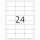 Herma Etiketten stark 66 x 33,8 mm Folie weiss 10 Bl 240 Etik.