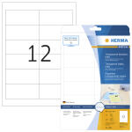 Herma Etiketten permanent 97 x 42,3 mm Folie transp 10 Bl...