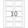 Namensetiketten 80 x 50 mm Acetatseide weiss 10 Bl 100 Etik.