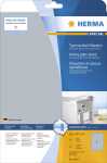 Herma Etiketten Typenschild stark 210 x 297 mm silber 10...