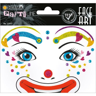 Herma FACE ART STICKER CLOWN LOTTA