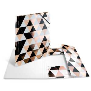 Herma Sammelmappe A4 Pappe Rosegold Abstract