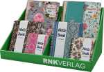 RNK Notizbuch/Ringbuch Display mit Register A-Z 12xA5 6xA6