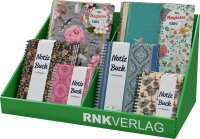 RNK Registerbücher, 510x280x315mm, 18er Display Notiz- und Ringbücher mit Register