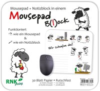 RNK Mousepad-Blöcke, 240x220mm, "Wir schaafen das!"