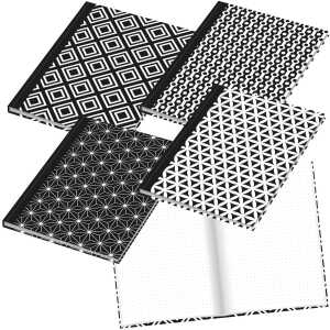 RNK Kladde Sortierung black & white 4St A5 96Bl