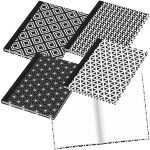 RNK Kladde Sortierung black & white 4St A5 96Bl