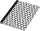 RNK Kladde black & white Flowers A5 dotted 96Bl