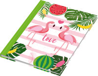 RNK Kladde Flamingo grün A5 dotted 96Bl