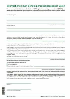 RNK Arbeitsverträge & Zeitnachweise, A4, Informationsblatt