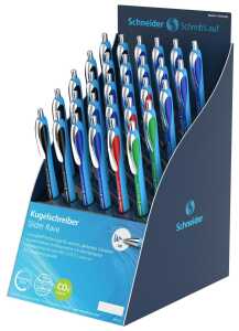 Schneider Kugelschreiber Slider Rave 30er Display, farbig sortiert