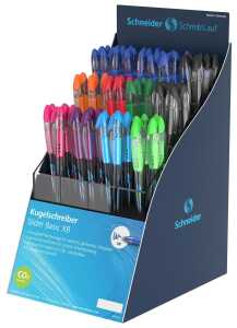 Schneider Kugelschreiber Slider Basic XB 80er Display, farbig sortiert