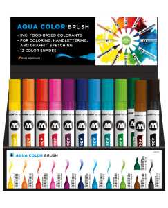 Molotow Marker AQUA COLOR BRUSH 66er Sales Display