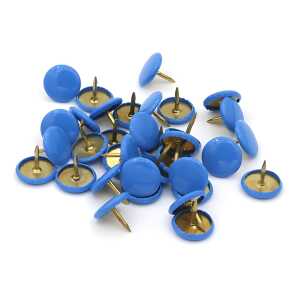 Reißnägel SUN, kunststoffüberzogen, Hellblau, Ø 9,5 mm, Dose à 100 Stück