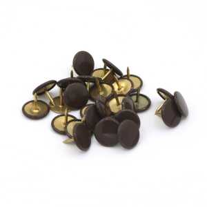 Reißnägel SUN, kunststoffüberzogen, Braun, Ø 9,5 mm, Dose à 100 Stück