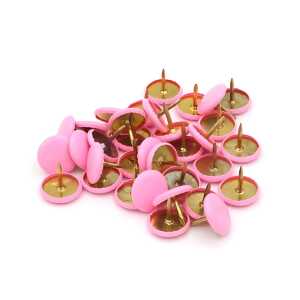 Alco Reißnägel SUN, kunststoffüberzogen, Rosa, Ø 9,5 mm, 100 Stück