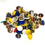 Reißnägel SUN, kunststoffüberzogen, bunt...