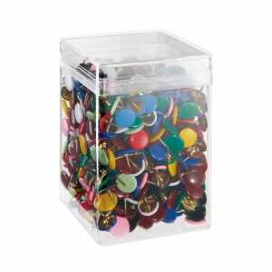 Reißnägel SUN, kunststoffüberzogen, bunt gemischt, Ø 9,5 mm, Dose à 750 Stück für Großverbraucher