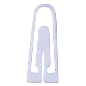 Briefklammern, Kunststoff, Weiß, 26 mm, Dose à 1000 Stück