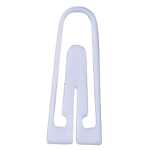 Briefklammern, Kunststoff, Weiß, 26 mm, Dose...