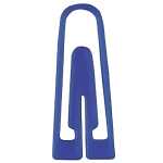 Alco Briefklammer Plastik 26mm blau 1000 Stück
