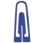 Briefklammern, Kunststoff, Blau, 26 mm, Dose à...