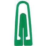 Briefklammern, Kunststoff, Grün, 26 mm, Dose...