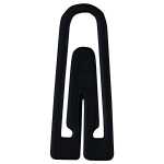 Briefklammern, Kunststoff, Schwarz, 26 mm, dreieckige...