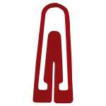 Briefklammern, Kunststoff, Rot, 26 mm, dreieckige Form,...