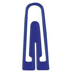 Briefklammern, Kunststoff, Blau, 26 mm, dreieckige Form, Dose à 100 Stück