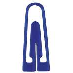 Briefklammern, Kunststoff, Blau, 26 mm, dreieckige Form,...