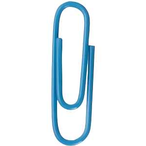 Alco Briefklammer Metall kunststoffüberz 32mm blau 1000 Stück