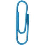 Alco Briefklammer Metall kunststoffüberz 32mm blau...