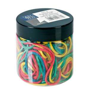 Gummiringe, bunt gemischt, Ø 65 mm, Dose à 100 g, für Großverbraucher