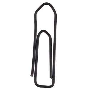 Briefklammern, lackiert, Schwarz, eckig, 26 mm, Dose à 100 Stück