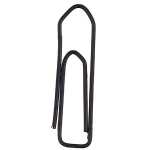 Alco Briefklammer Metall farbig lackiert 26mm schwarz 100...