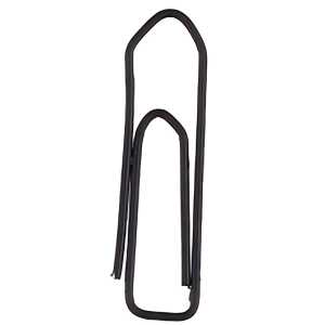 Briefklammern, lackiert, Schwarz, eckig, 26 mm, Dose à 1000 Stück