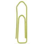 Alco Briefklammer Metall farbig lackiert 26mm gelb 1000...