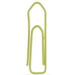 Briefklammern, lackiert, Gelb, eckig, 26 mm, Dose...