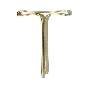 Flachkopfklammern, vermessingt, Länge 16 mm, Dose à 300 Stück, leichte Ausführung