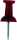Alco Pinnwandnadel Kunststoff rot 12mm 40 ST