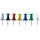 Alco Pinnwandnadel Kunststoff sortiert 12mm 40 ST