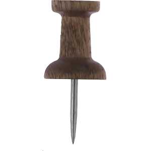 Alco Pinnwandnadel Holz braun 12mm 20 ST