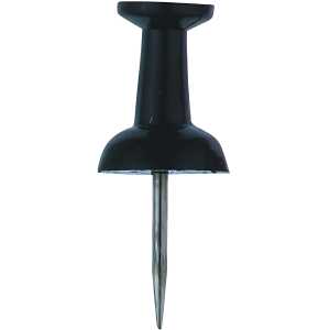 Alco Pinnwandnadel Kunststoff schwarz 12mm 200 ST