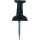 Alco Pinnwandnadel Kunststoff schwarz 12mm 200 ST