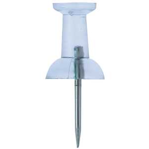 Alco Pinnwandnadel Kunststoff glasklar 12mm 200 ST
